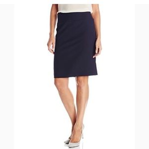 Blue pencil work career skirt
